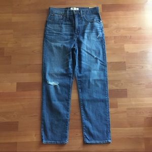 Madewell Cropped Classic Straight Jeans